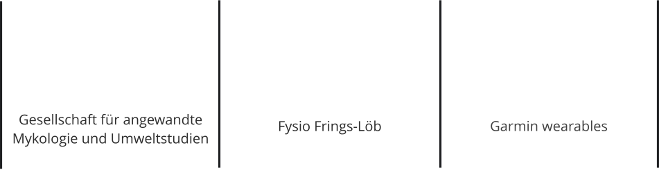 Gesellschaft für angewandte Mykologie und Umweltstudien      Fysio Frings-Löb      Garmin wearables